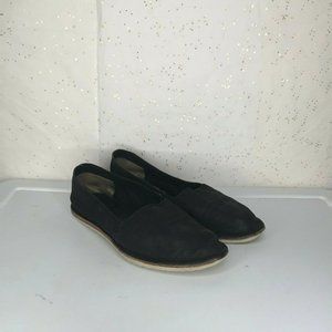 Frye Kyle Black Leather Slip On Flats - Size 7.5